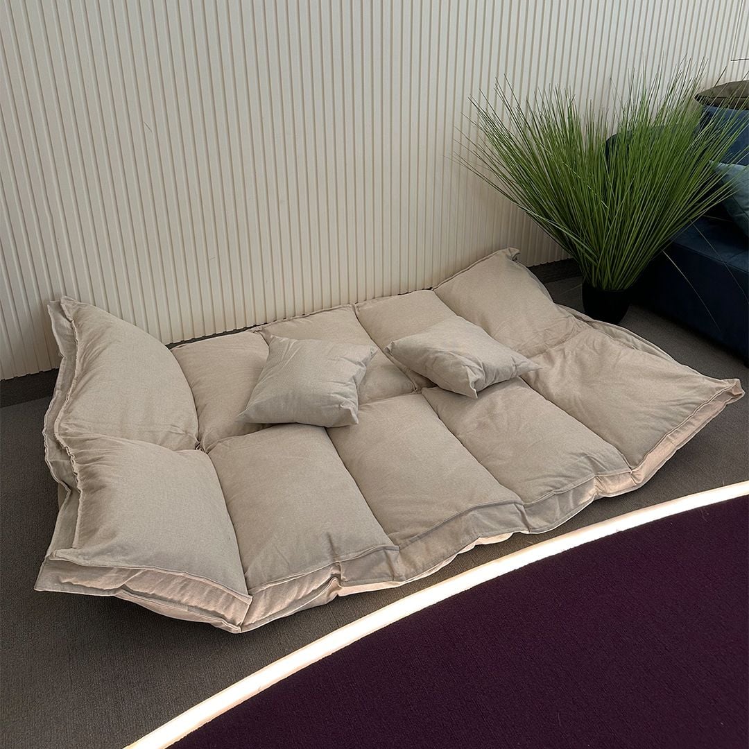 5 sections Relaxing Sofa Bed with Two Pillows product thumbnail 3
