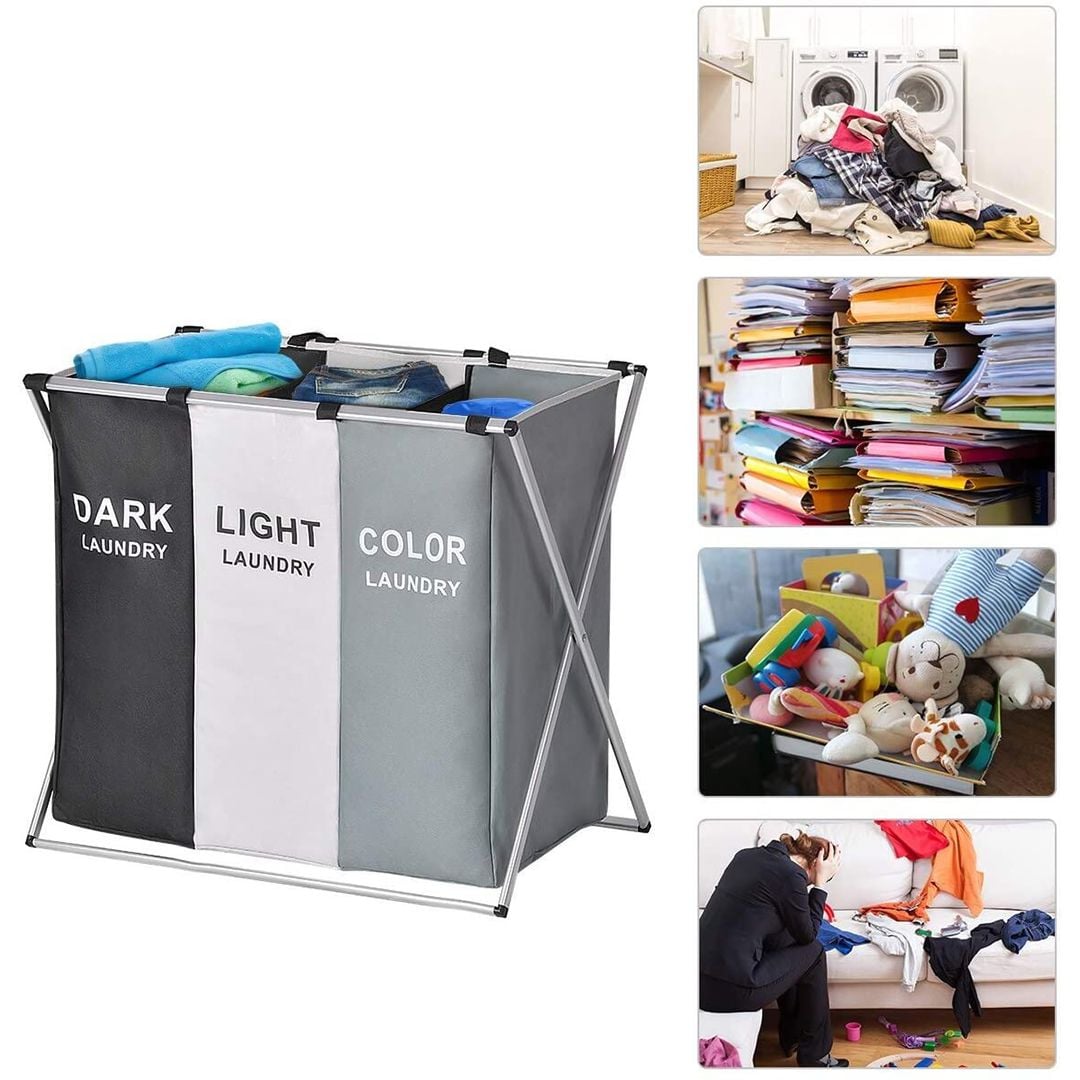 Three Section Laundry Basket product thumbnail 12