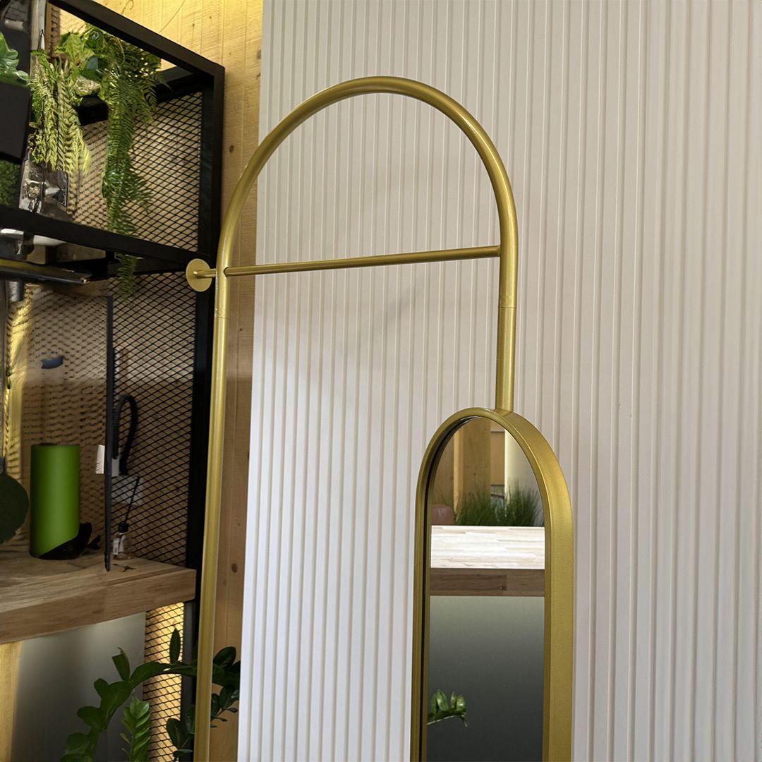 مرآة مع شماعة بتصميم عصري - 5