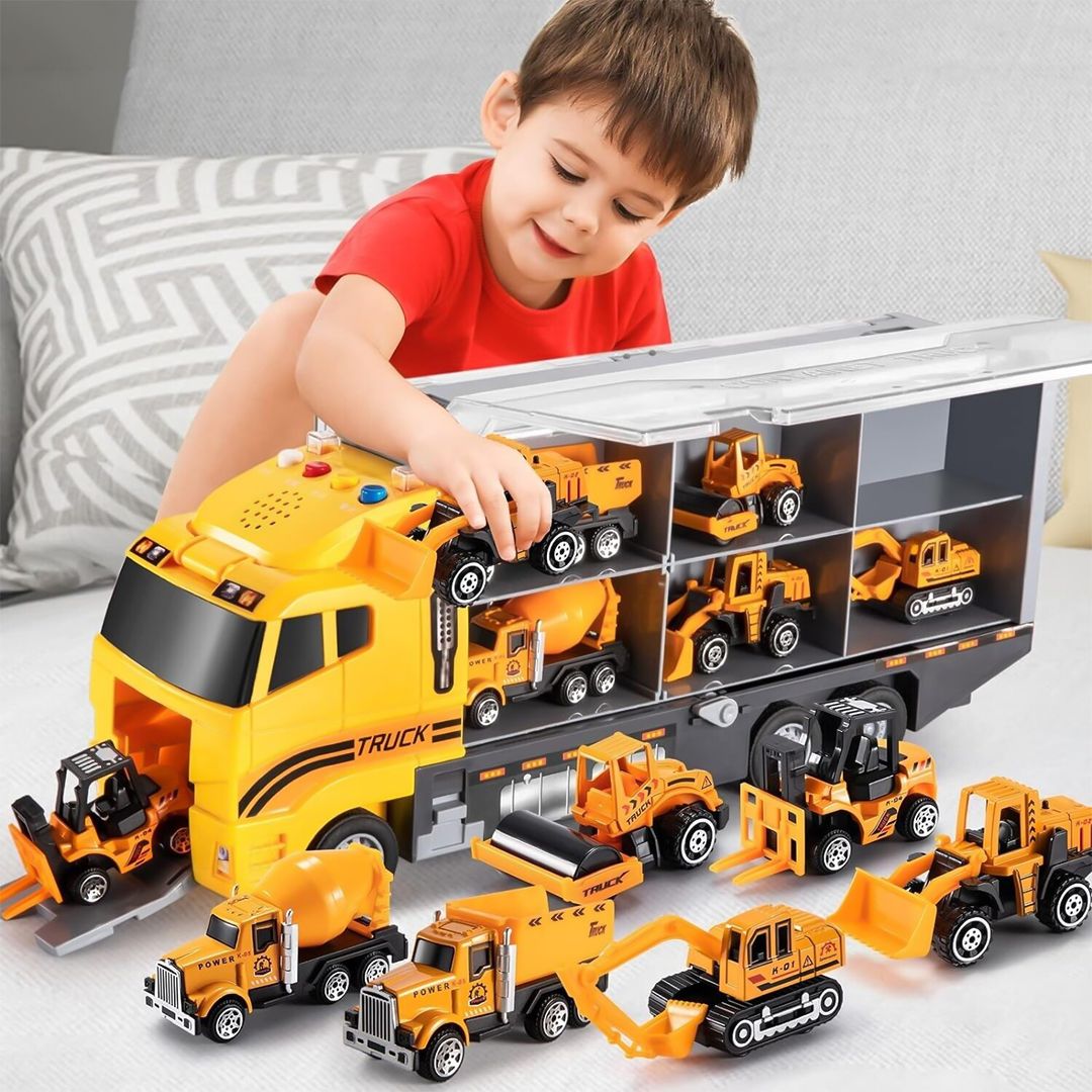 Trucks and Bulldozers Toys with Map product thumbnail 12