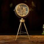 Golden Gear Art Table Clock - 10