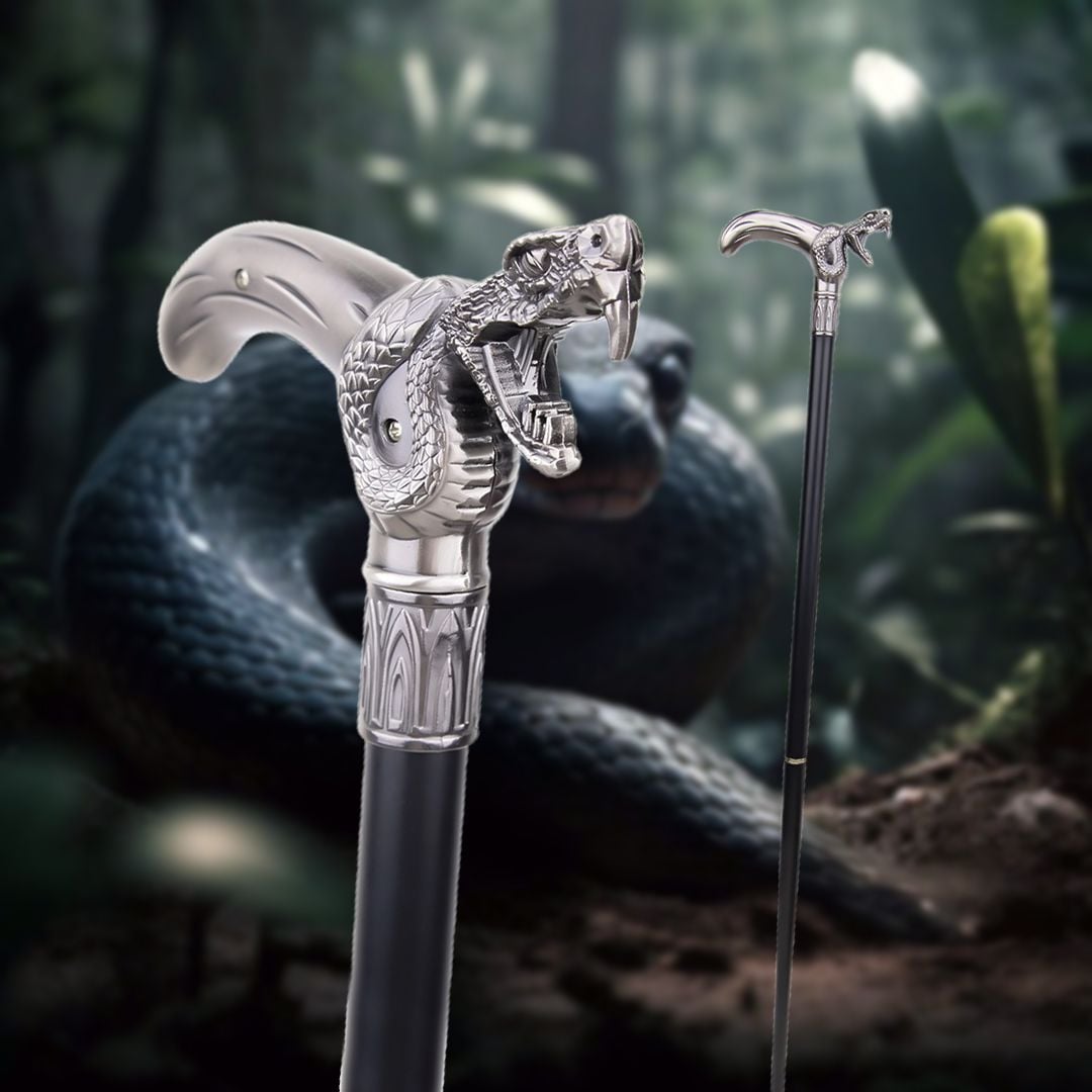 Snake Handle Walking Stick With Sword product thumbnail 3