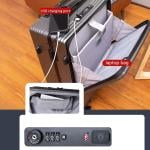 حقيبة سفر مع قفل و مدخل شحن USB	 - 6