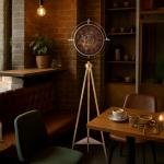 ساعة أرضية بتصميم تروس كلاسيكي - 9