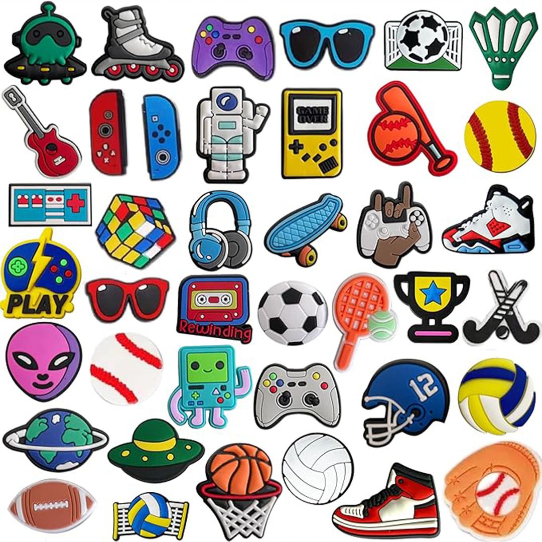 Video Game Themed Crocs Charms