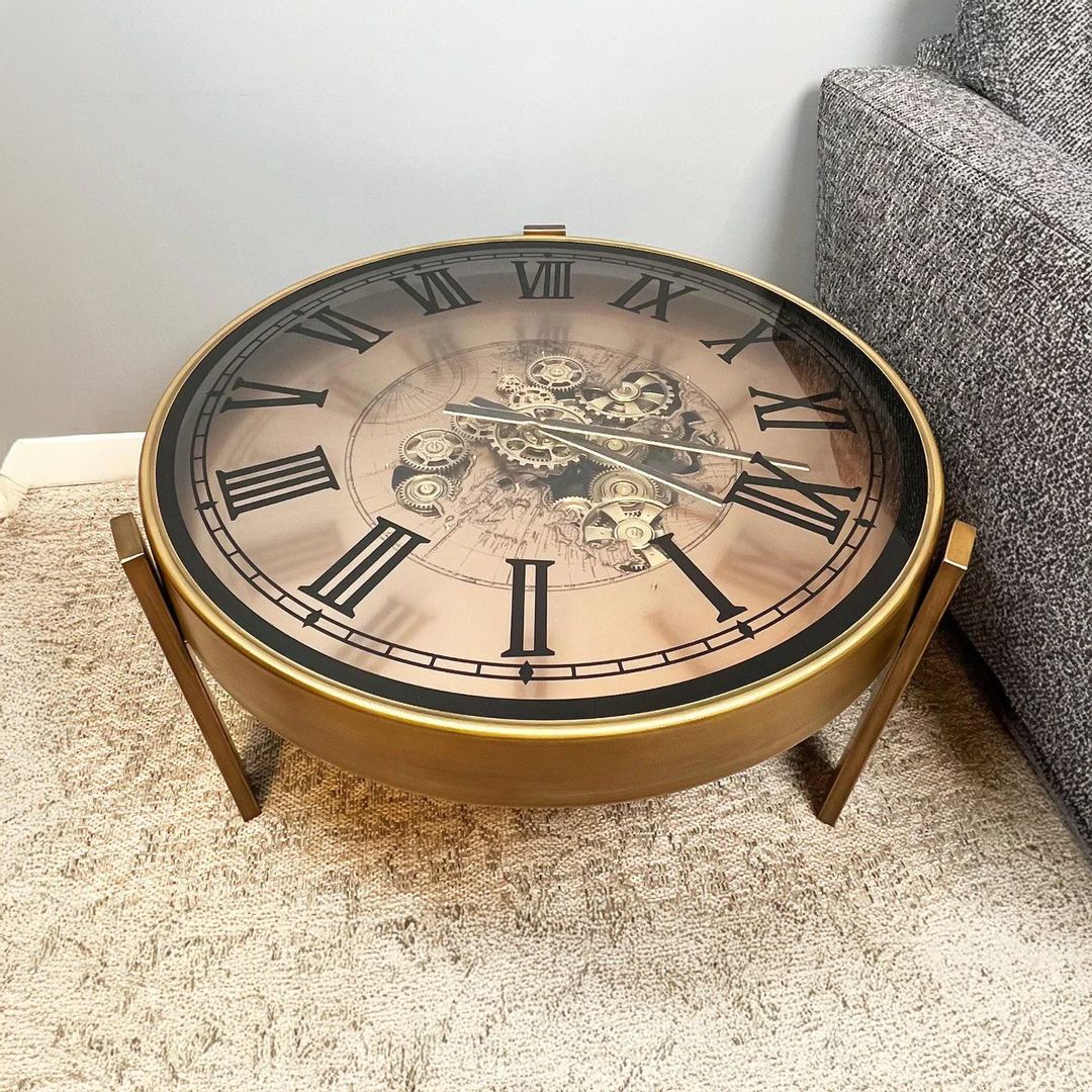 طاولة كلاسيكية بتصميم ساعة تروس فاخرة - 10