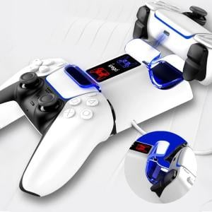 قاعدة شحن ثنائية لأيدي تحكم PS5 - 5