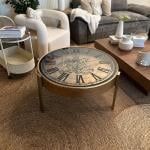 طاولة كلاسيكية بتصميم ساعة تروس فاخرة - 3