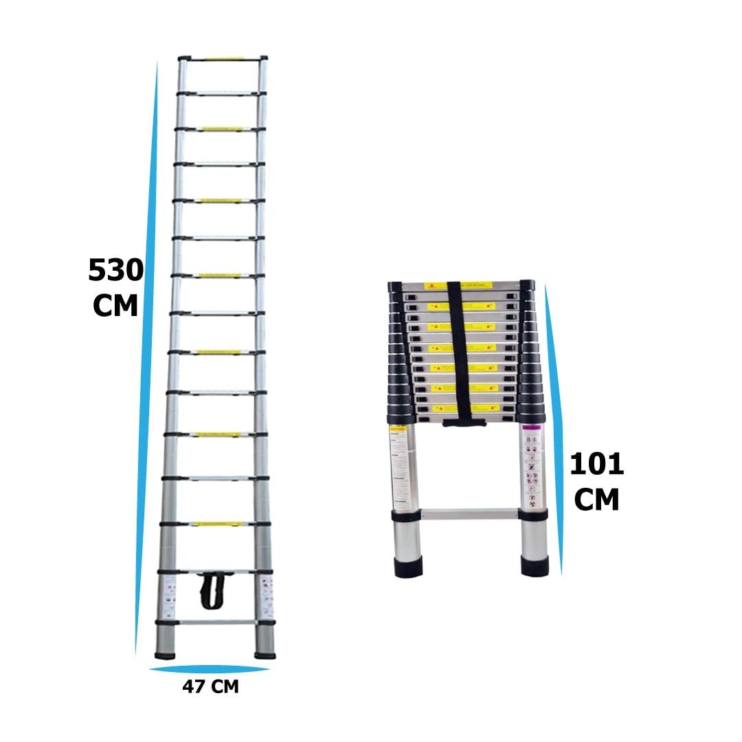 Telescopic Aluminum Ladders 15 steps product thumbnail 16