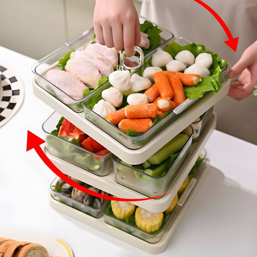 ستاند تقديم دوار بثلاث طبقات - 3