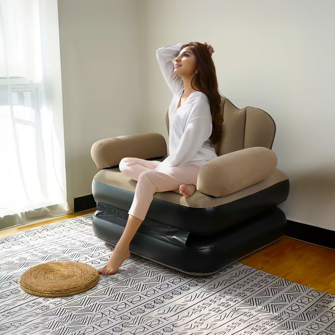 سرير وصوفا فردية قابلة للنفخ - 12