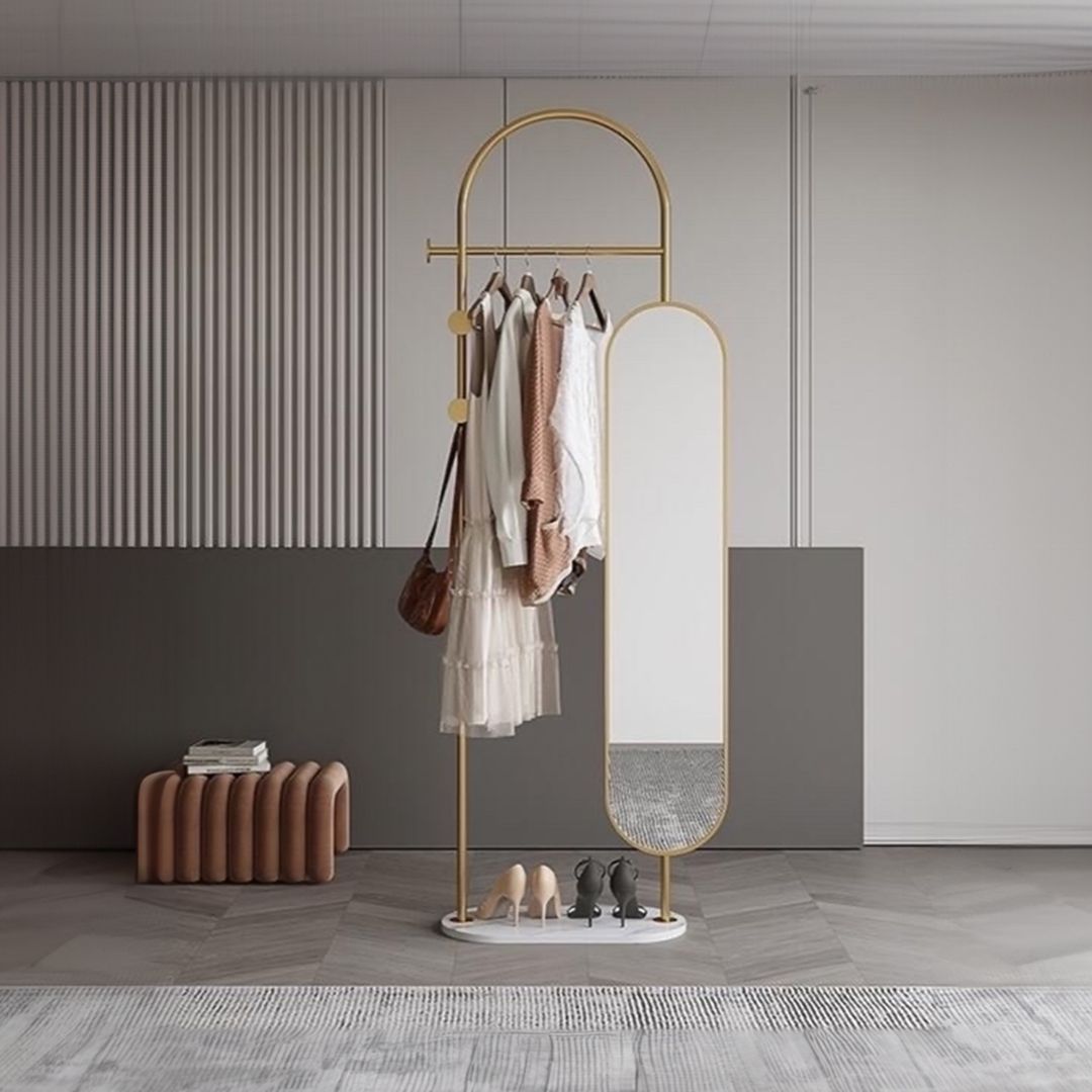 مرآة مع شماعة بتصميم عصري - 2