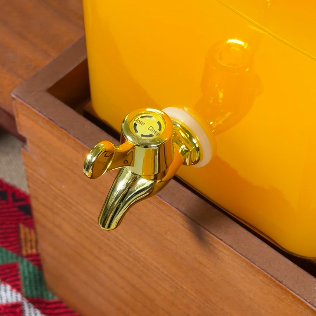 موزع المشروبات مع ستاند خشبي - 7