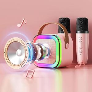 سماعة كاريوكي محمولة مع ميكروفون عدد 2 - 2