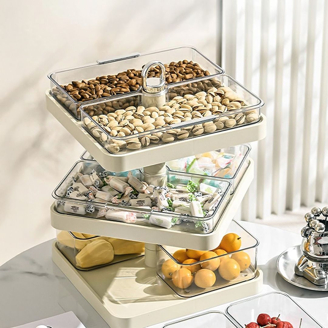 ستاند تقديم دوار بثلاث طبقات - 16