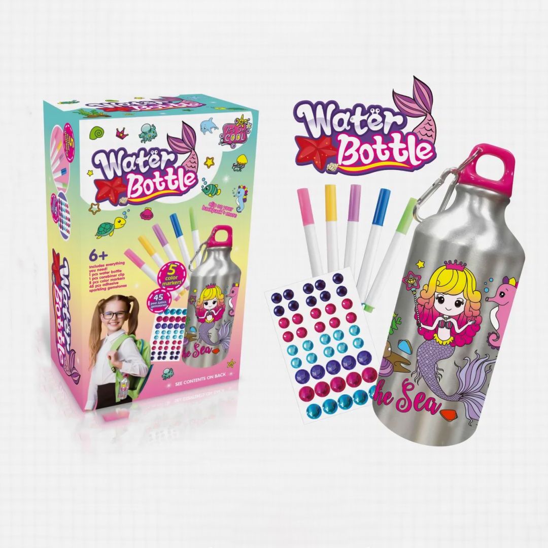 زجاجة ماء قابلة للتلوين للأطفال - 7