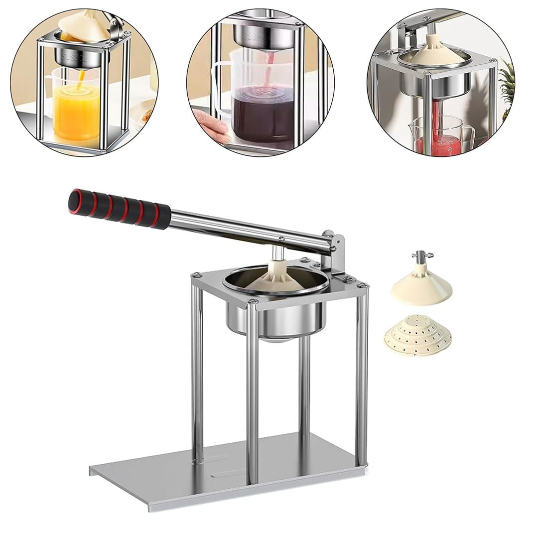 عصارة يدوية متينة من الستانلس ستيل - 8