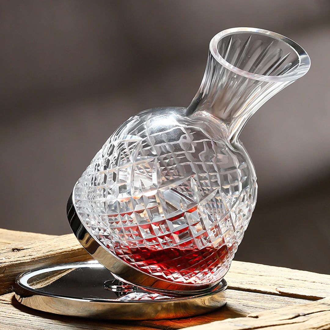 Crystal Glass Rotating Decanter product thumbnail 11