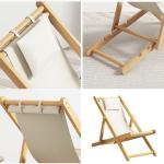 كرسي استرخاء خشبي خارجي - 8