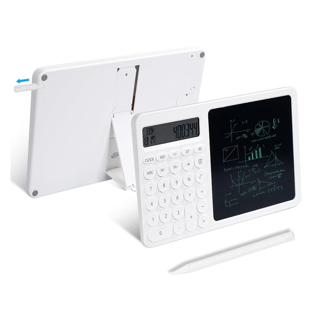 آلة حاسبة مع قلم وبورد للكتابة - 8