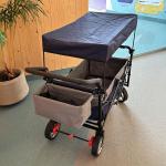 عربة تخييم مع مظلة بأربع عجلات	 - 1