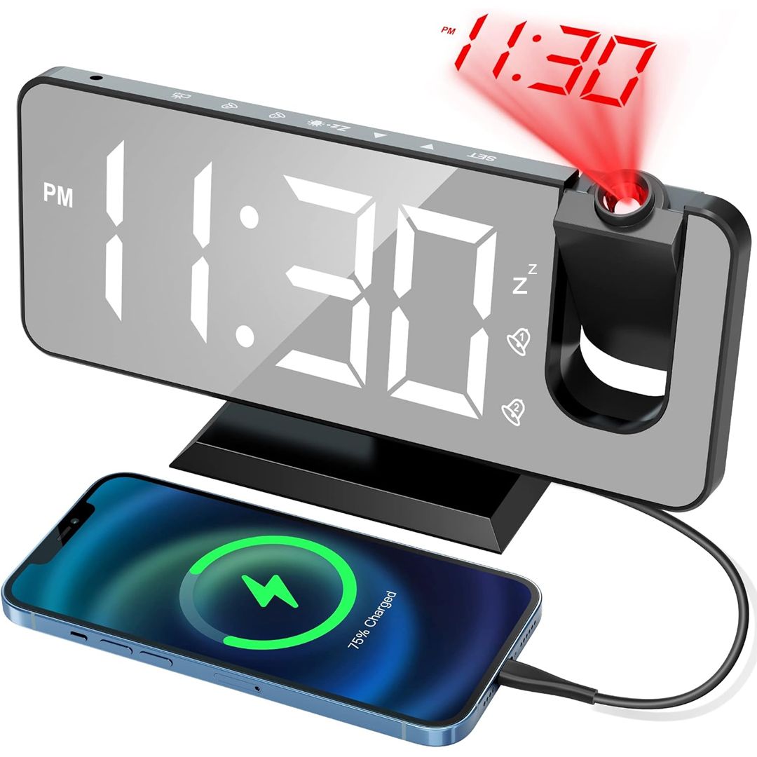 منبه وساعة بروجيكتور رقمية - 11