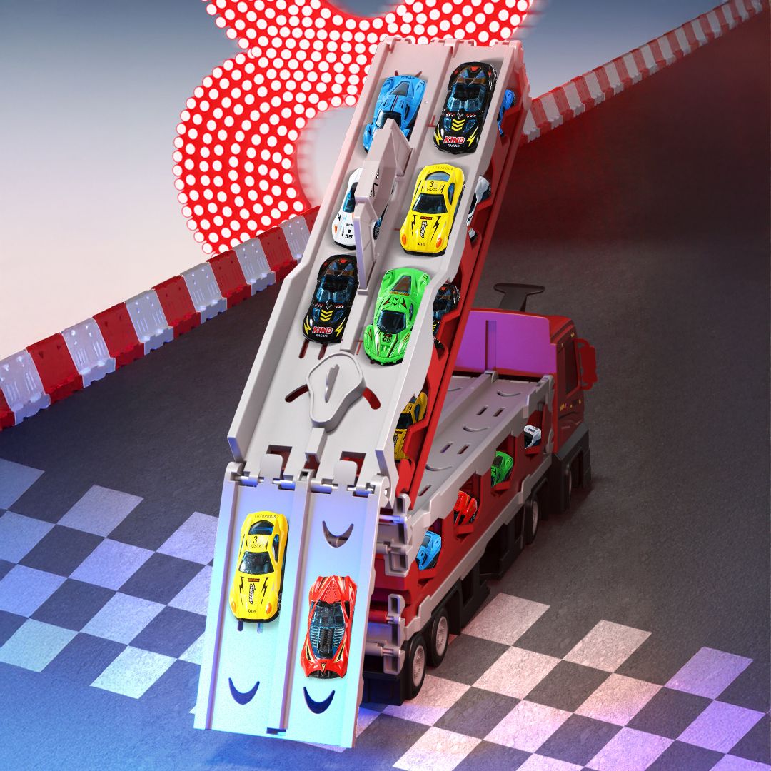 شاحنة نقل مع مسار سباق للأطفال - 10