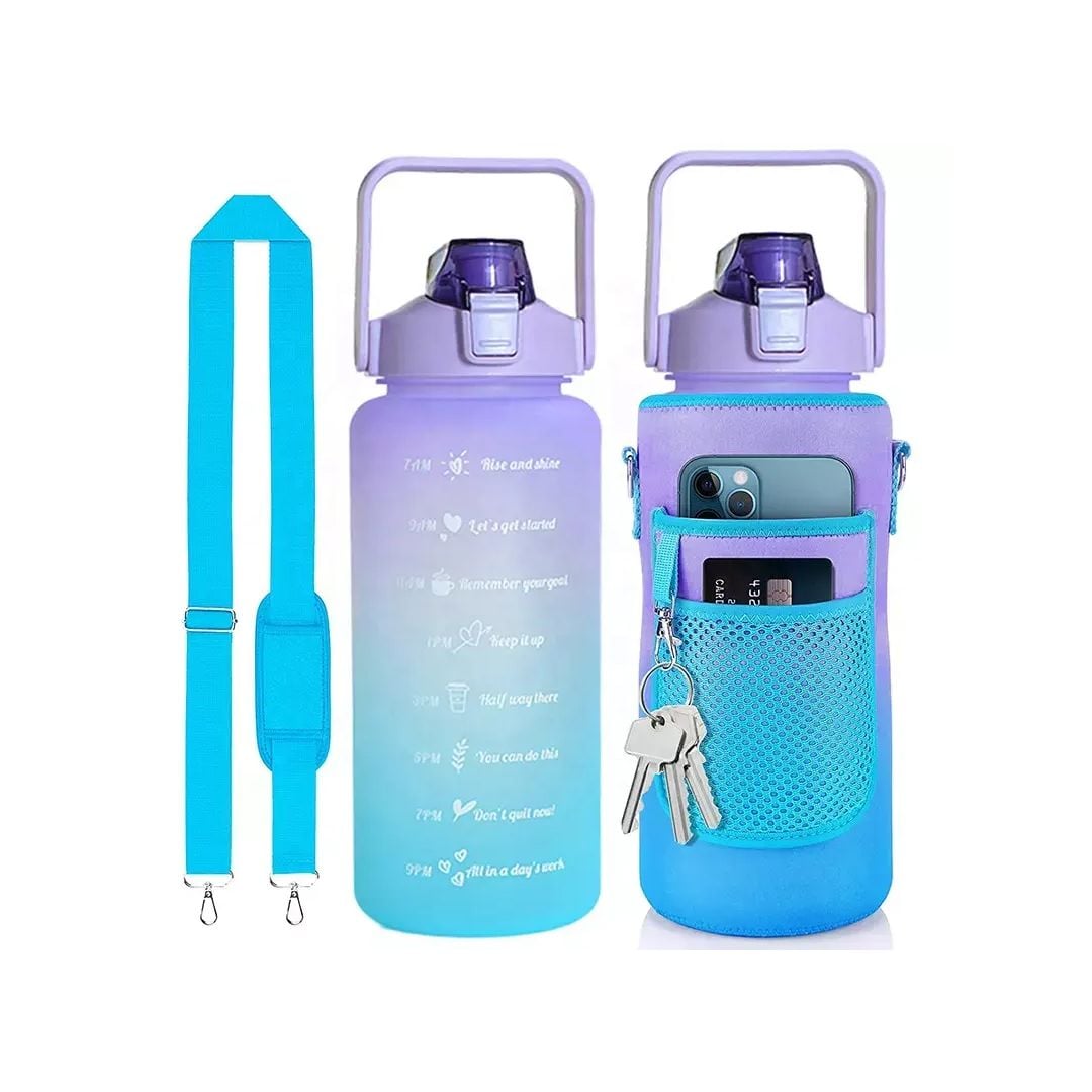 زجاجة ماء 2 لتر مع حمالة كتف - 8