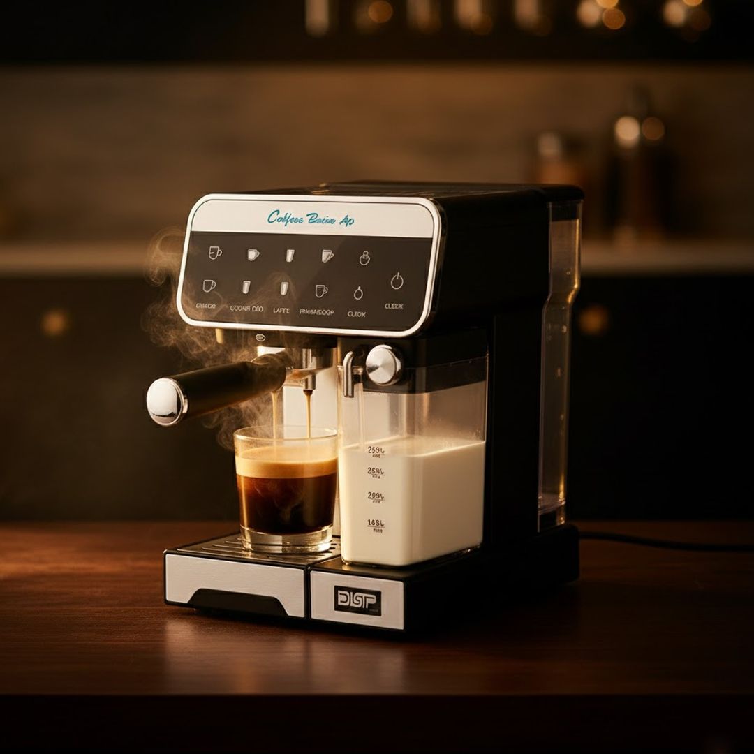 ماكينة إسبريسو DSP الاحترافية بضغط 20 بار - 7