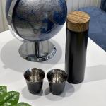 قارورة ماء مع فنجانين من الستانلس - 1