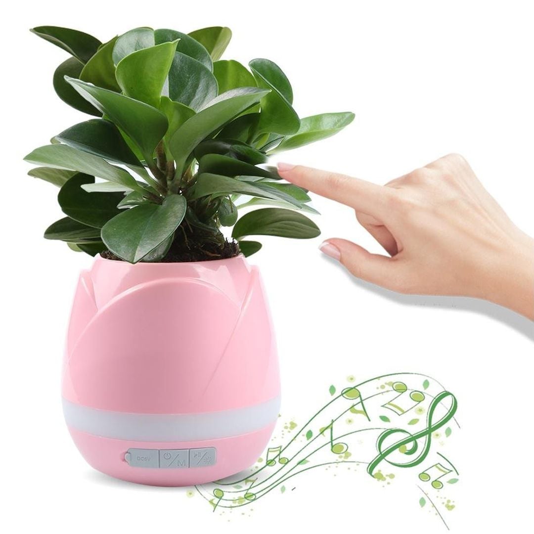 Flower Pot Bluetooth Speaker With Plant product thumbnail 7