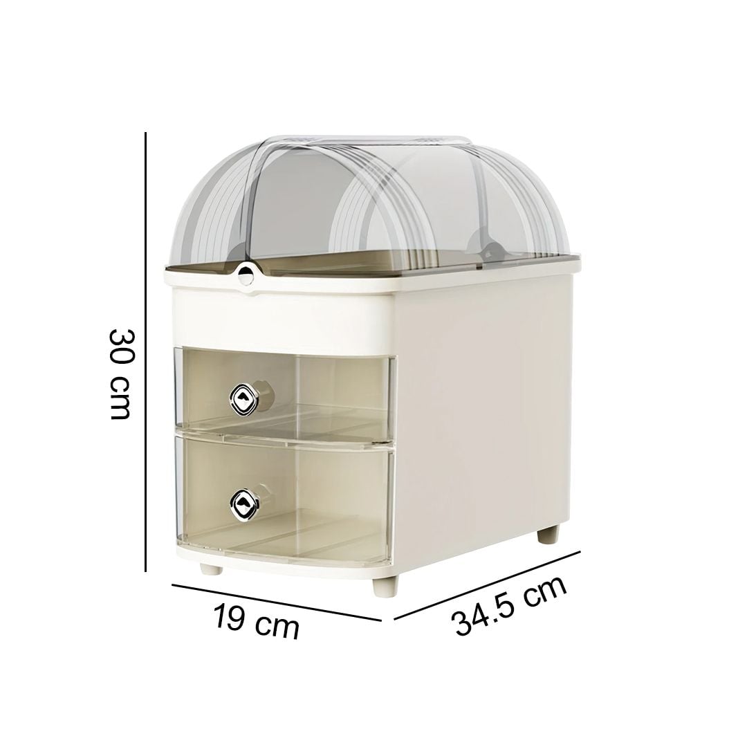 Elegant Makeup Organizer with Transparent Cover product thumbnail 11
