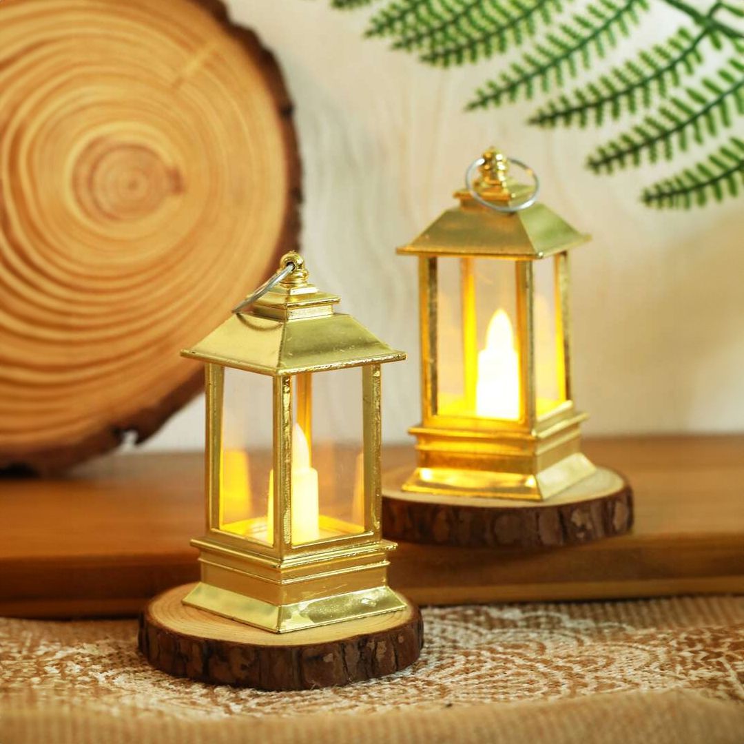 مجموعة فوانيس رمضان بإضاءة ليد - 12