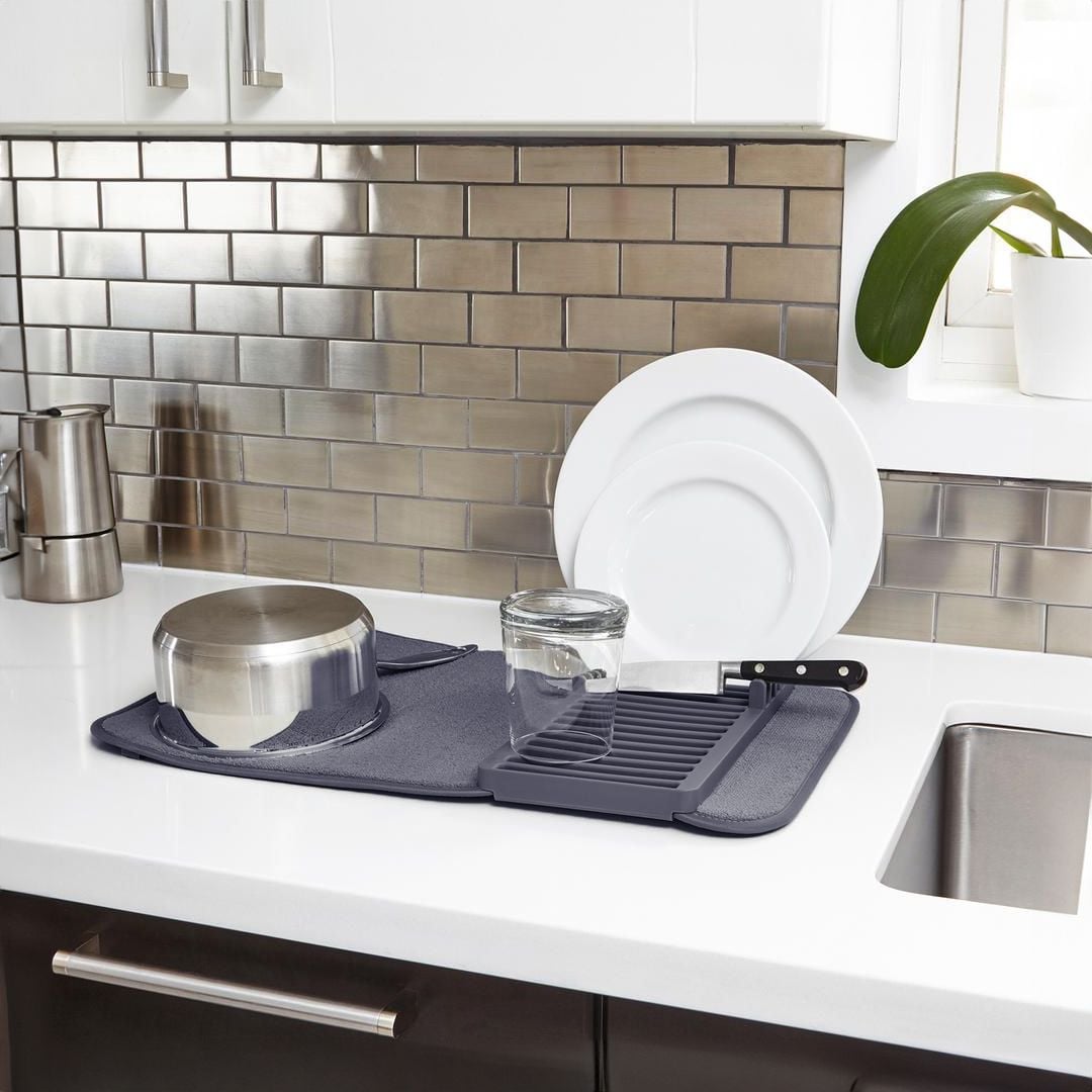 رف وبساط تجفيف الأطباق - 2