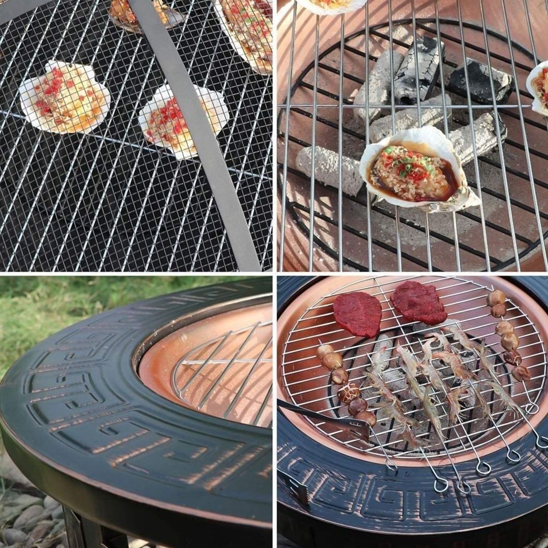 3 in 1 Fire Pit Brazier Round BBQ product thumbnail 7