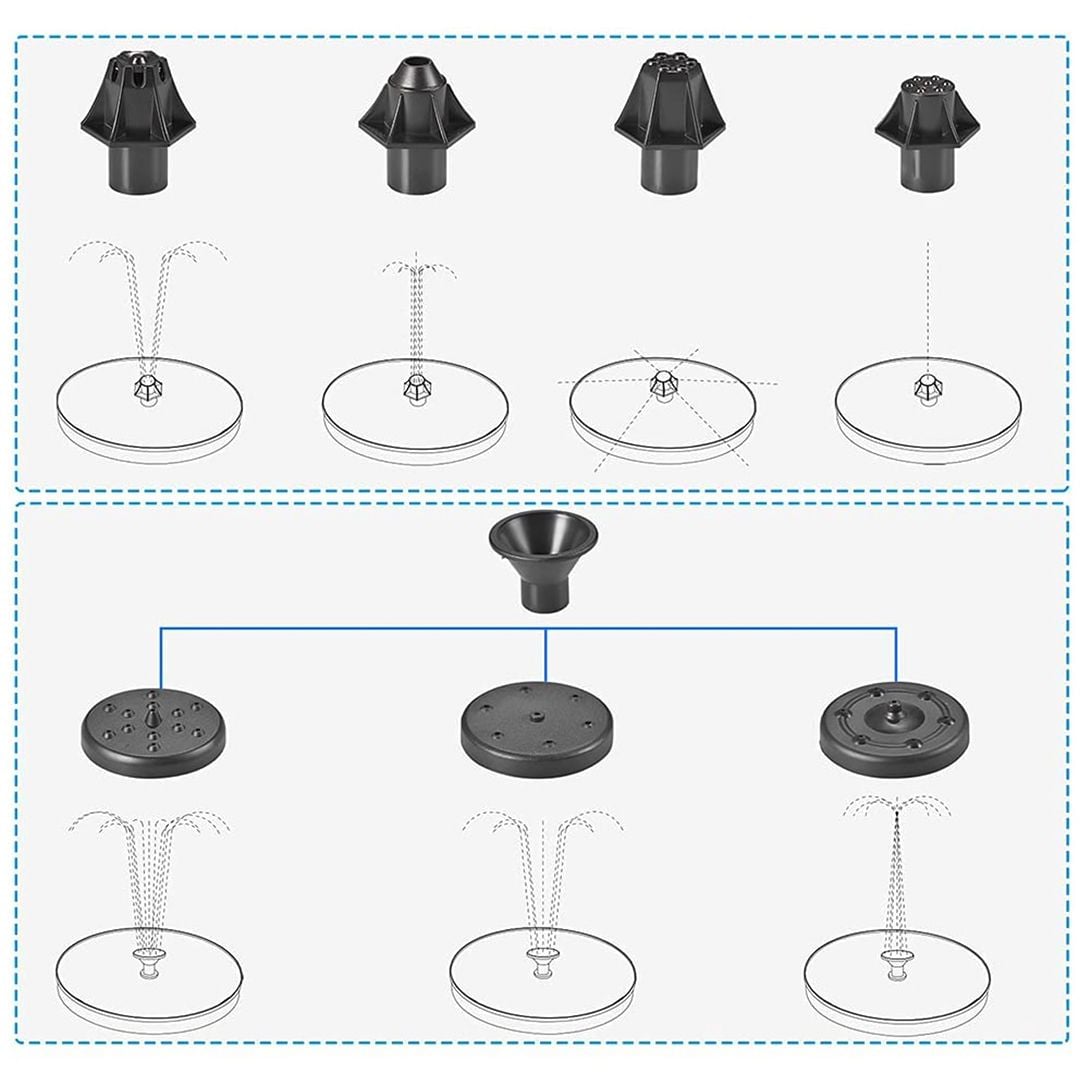 النافورة المُضيئة على الطاقة الشمسية - 13
